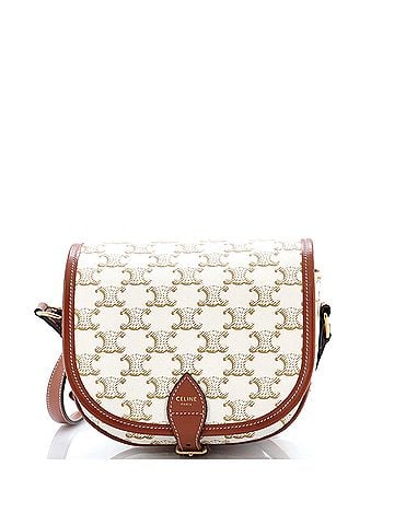 Céline Folco Bag Triomphe Coated Canvas Medium (view 1)