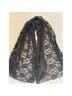 Macy's 100% Lace Floral Black Scarf One size - photo 5