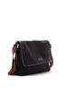 Gucci 100% Canvas Plain Black Web Strap Flap Messenger GG Canvas Medium One size - photo 3