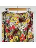 Talbots 100% Silk 100% Polyester Floral Red Yellow Green Silk Skirt Size 16 - photo 5