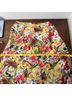 Talbots 100% Silk 100% Polyester Floral Red Yellow Green Silk Skirt Size 16 - photo 11