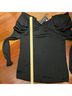 BCBGMAXAZRIA 100% Polyester 95% Rayon 5% Spandex Black Long Sleeve Blouse Size S - photo 6