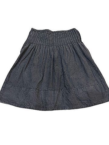 Free People Peyton Pintuck Denim Skirt (view 2)