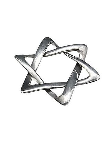 Tiffany & Co. TIFFANY &amp; Co. Elsa Peretti Star of David Pendant, SV925, Men's/Women's Necklace Top (view 1)
