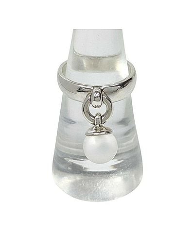 Tiffany & Co. TIFFANY &amp; Co. Ball Dunkle Ring, Silver, Pink, SV925, Women's Ring (view 1)