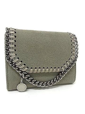 Stella McCartney STELLA McCARTNEY Falabella Wallet/Coin Case 391836 Gray Eco-Leather Women's (view 1)