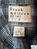 Frank & Eileen Plaid Gray Blue Black Button-Down Shirt Size S - photo 3