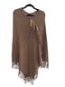 BCBGMAXAZRIA 100% Acrylic Brown Poncho One size - photo 1