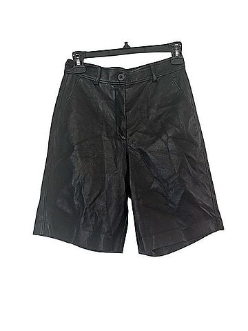 Babaton Faux Leather Shorts (view 2)