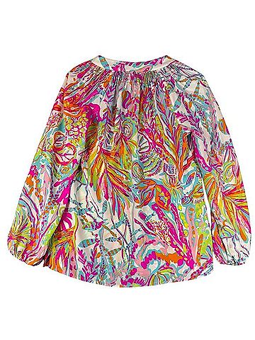 Lilly Pulitzer Elsa Top Long Sleeve Blouse (view 2)