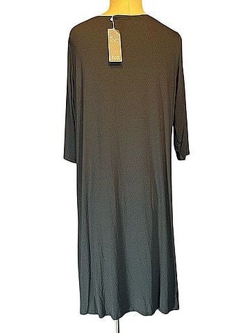 Eileen Fisher Scoop Neck 3/4 Sleeve Jersey Dress Casual Dress (view 2)