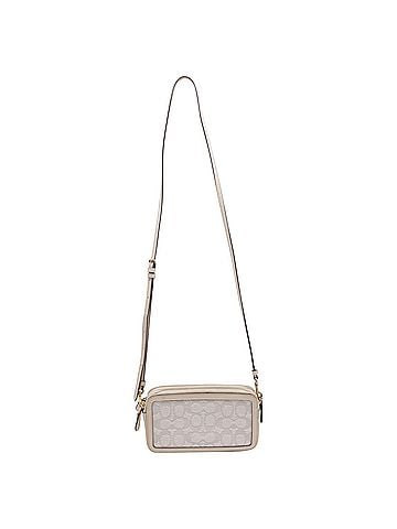 Coach Coach Kira Signature Jacquard Crossbody Bag in Ivory Canvas (view 1)