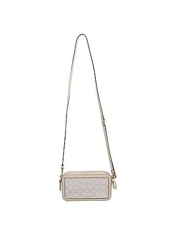 Coach Coach Kira Signature Jacquard Crossbody Bag in Ivory Canvas (view 2)