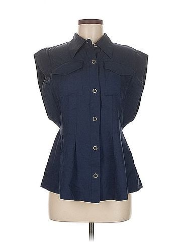 Karen Millen Karen Millen Sleeveless Button Down Shirt (view 1)