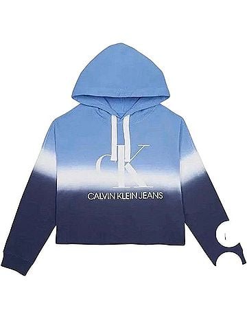 CALVIN KLEIN JEANS cropped Pullover Hoodie (view 1)