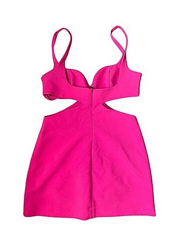 Zara Cutout Pink Mini Dress Cocktail Dress (view 1)