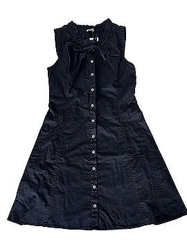 J.Crew Factory Store Ruffle Neck Tie Casual Dress (view 1)