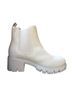 Mia White Ankle Boots Size 8 - photo 1