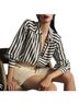 Maeve Stripes Black White Button-Down Shirt Size 1X - photo 4