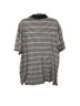 PETER MILLAR 100% Cotton Stripes Black White Green Active T-Shirt Size L - photo 2