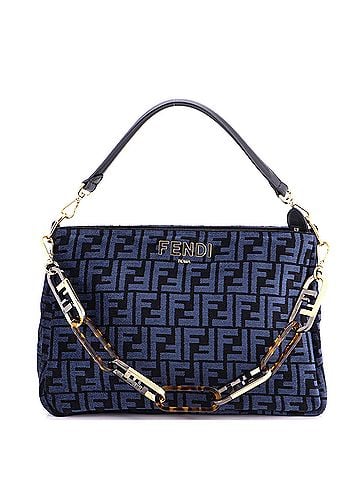 Fendi O'Lock Zip Shoulder Bag Zucca Chenille (view 1)
