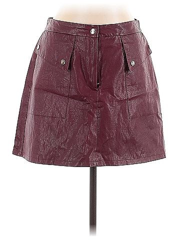 Zara Zara Faux Leather Skirt (view 1)