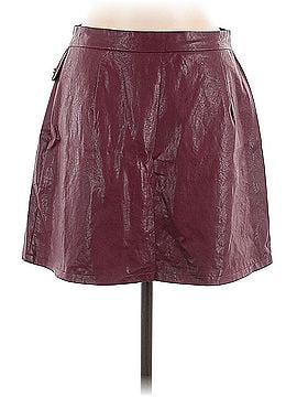 Zara Zara Faux Leather Skirt (view 2)