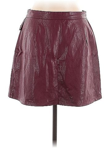 Zara Zara Faux Leather Skirt (view 2)
