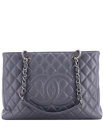 Chanel Grand Shopping Tote Quilted Caviar (view 1)