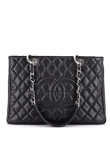 Chanel Grand Shopping Tote Quilted Caviar (view 1)