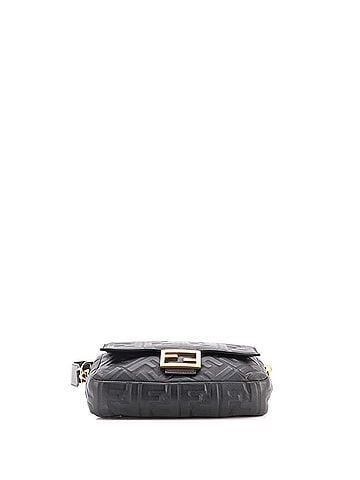 Fendi Baguette NM Bag Zucca Embossed Leather Medium (view 2)