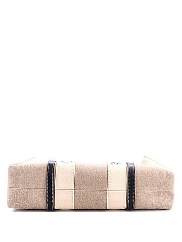 Chloé Woody Tote Canvas with Leather Large (view 2)