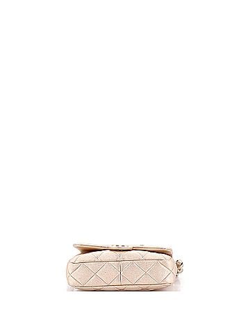Chanel Chunky Chain CC Flap Bag Quilted Metallic Calfskin Small (view 2)