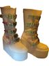 Demonia White Boots Size 8 - photo 1