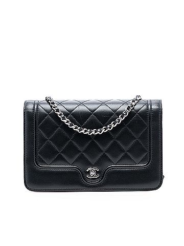 Chanel CC Quilted Lambskin Wallet On Chain (view 1)