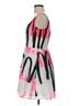 Milly 100% Polyester Graphic Pink Milly Cocktail Dress Size 6 - photo 4