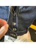 Zara Blue Denim Vest Size S - photo 4