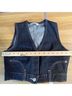 Zara Blue Denim Vest Size S - photo 7