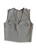 Zara Stripes Black White Sleeveless Top Size S - photo 1