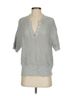 Varley Gray Short Sleeve Blouse Size S - photo 1