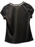 Monteau Black Short Sleeve Blouse Size S - photo 2
