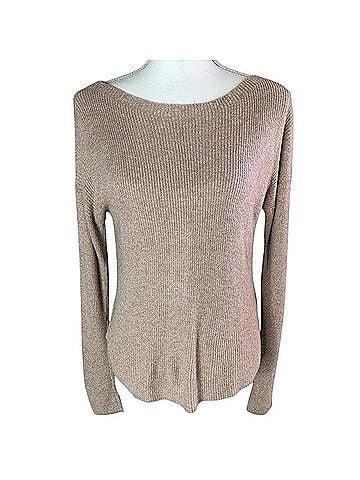 Express Round Neck Ribbed Knit Long Sleeve Pullover Sweater Pullover Sweater (view 1)