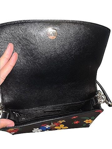 Kate Spade New York Black Floral Chain Shoulder Bag Shoulder Bag (view 2)