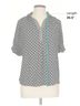 Max Studio 100% Polyester Polka Dots Black Max Studio 3/4 Sleeve Blouse Size L - photo 5