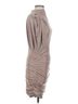 Line & Dot 100% Polyester Metallic Silver Line &amp; Dot Cocktail Dress Size S - photo 3