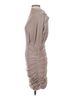 Line & Dot 100% Polyester Metallic Silver Line &amp; Dot Cocktail Dress Size S - photo 4
