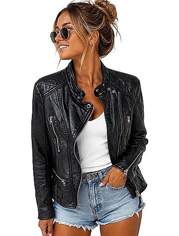 Free People Leather Jacket (view 1)