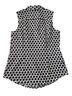 Talbots Floral Black White Sleeveless Button-Down Shirt Size 4 - photo 2