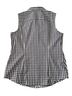 Talbots Checkered-gingham Black White Sleeveless Button-Down Shirt Size 10 - photo 2