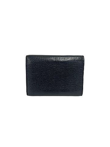Miu Miu MIUMIU Miu Logo Hardware Leather Tri-fold Wallet Mini Coin Purse Billfold Business Card Holder/Card Case Black 78972 (view 2)